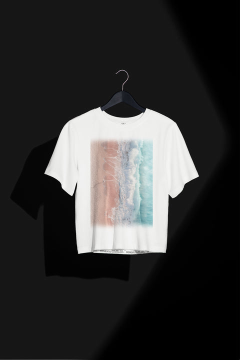 Sure Curl | Womens Box Cut Seacell Tee