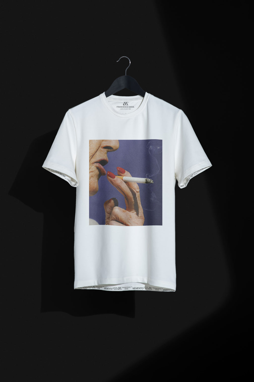 Hand and Cigarette | Premium Gallery Tee – Memento | T-Shirts