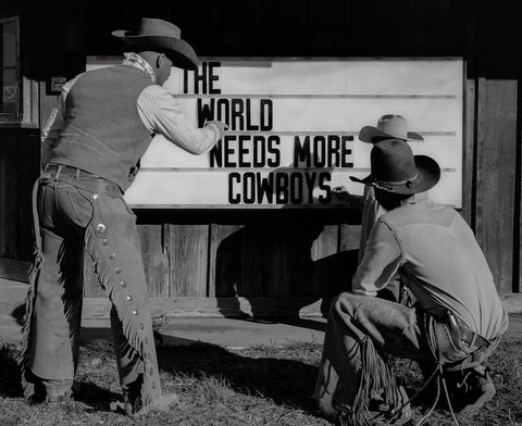 The World Needs More Cowboys | Womens Box Cut Tee